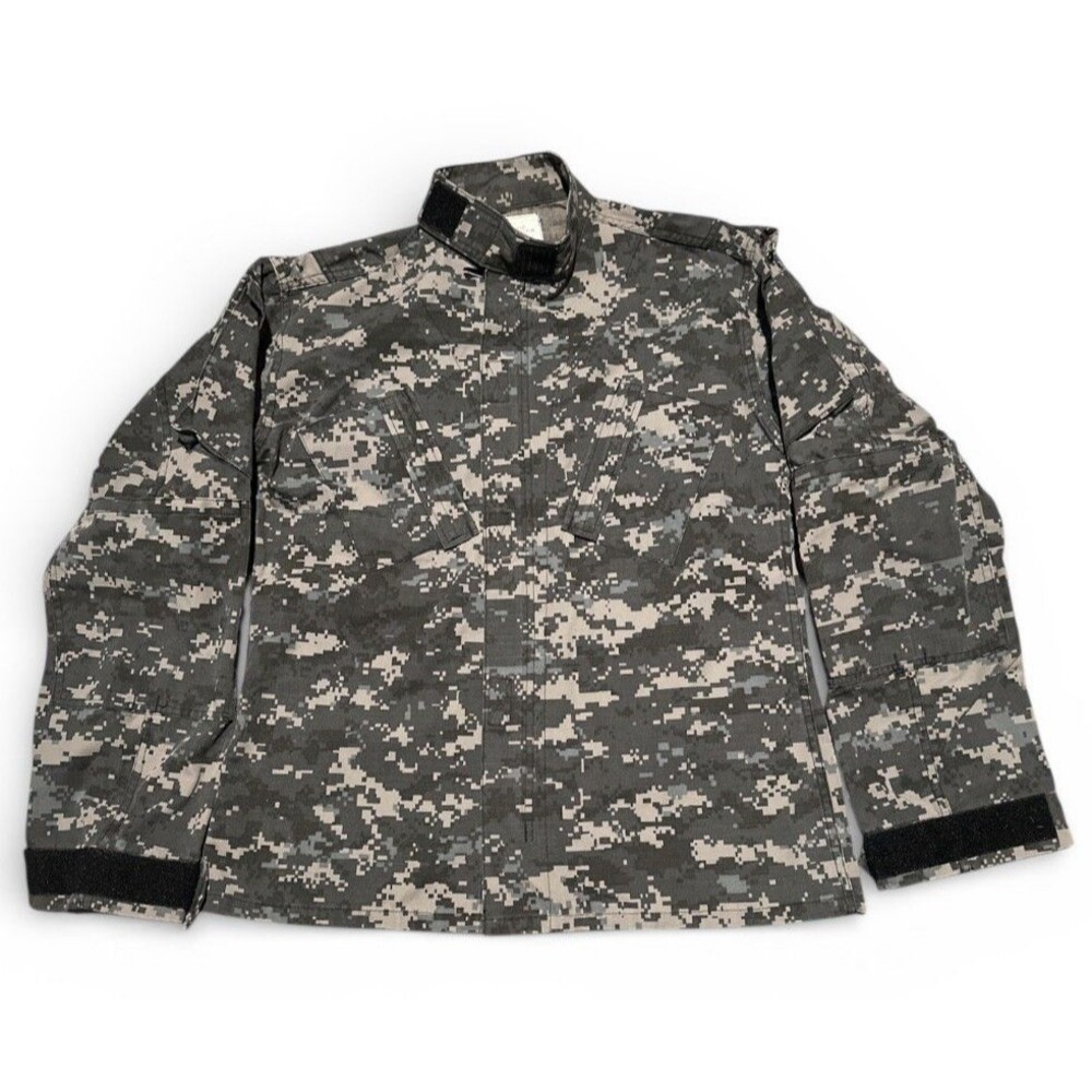 US Army ACU Jacket Mens S Digital Camouflage Camo Combat Uniform Military Top